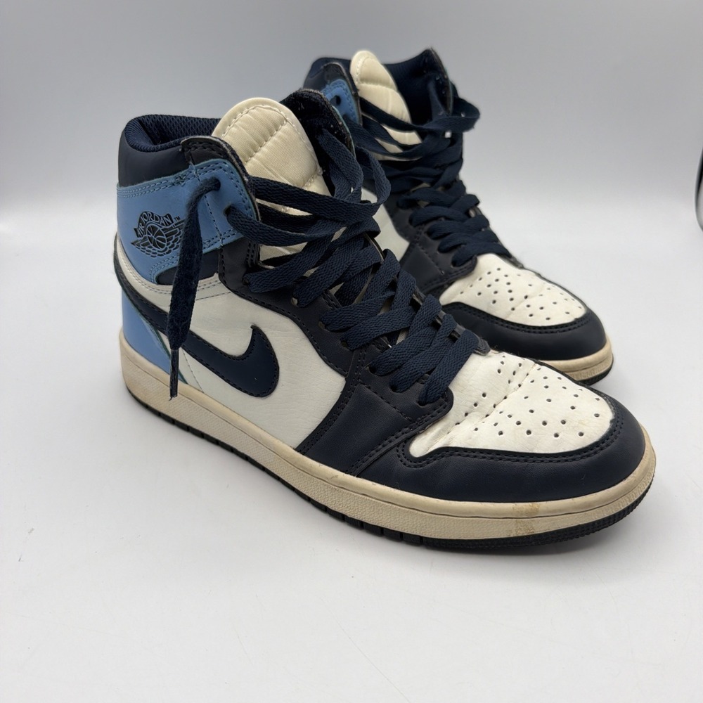 Nike Air Jordan 1 Retro OG High Obsidian UNC 2019 555088-140 Size 8